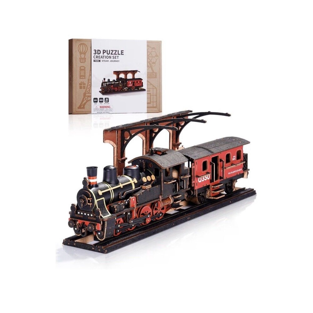 Rolife 3D Wooden Puzzle Steam Journey DIY Building Model Kits Adult Gift Craft